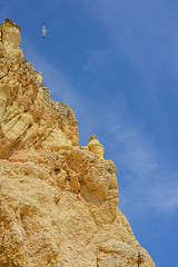 Image showing Golden rock cliffs