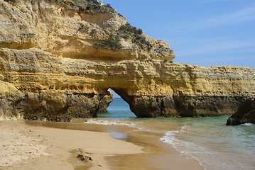 Image showing Colorful rock cliffs