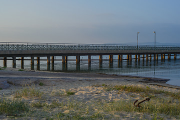 Image showing Pier in sunset