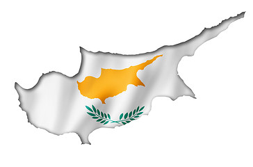 Image showing Cyprus flag map