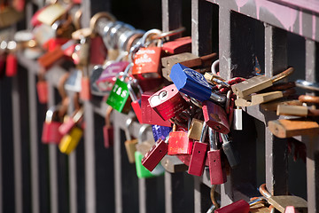 Image showing love locks