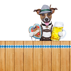 Image showing bavarian beer dog