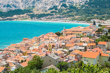 Image showing Baska, Krk, Croatia, Europe.