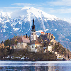 Image showing Bled lake, Slovenia, Europe.