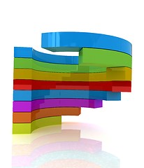 Image showing Abstract colorful structure