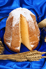 Image showing Christmas composition with Pandoro