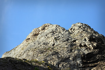 Image showing big climbing limestone wall