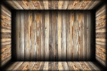 Image showing wood planks on room backdrop