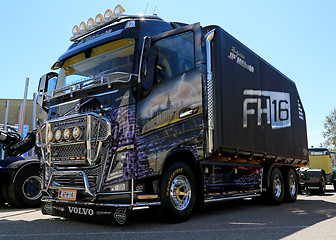 Image showing Volvo FH16 Truck for Energy Wood Transport in a Show