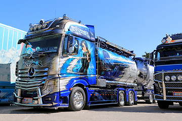 Image showing Mercedes-Benz Actros Xtar Tanker Truck in a Show