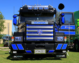 Image showing Blue Scania Vabis 143H Show Truck