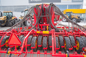 Image showing Hydraulic actuators of hinged equipment