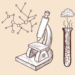 Image showing Chemistry sketch set