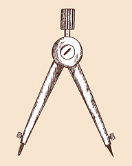Image showing Compasse sketch