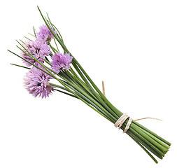 Image showing Chives With Flowers