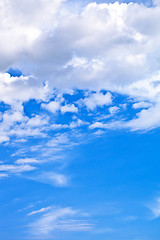 Image showing blue sky with clouds 