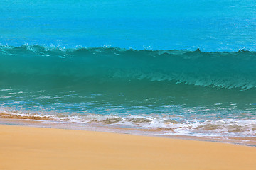 Image showing Surf waves and turqoise water