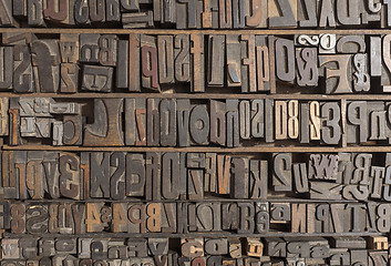 Image showing Letterpress alphabet