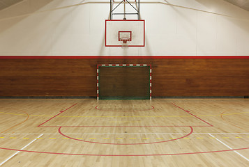 Image showing Retro indoor gymnasium