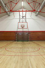 Image showing Retro indoor gymnasium