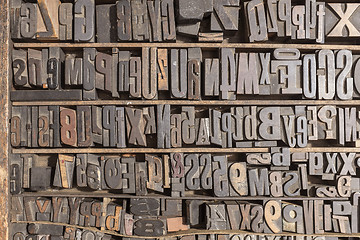 Image showing Letterpress alphabet