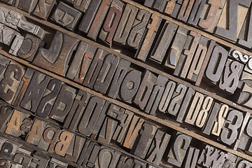 Image showing Letterpress alphabet