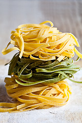 Image showing italian pasta tagliatelle