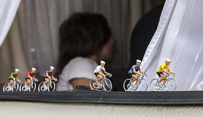 Image showing Miniature Cyclists