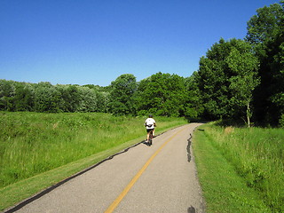 Image showing Biking At The Park