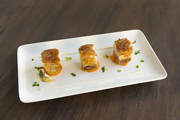 Image showing Roasted Pork Belly Cubes