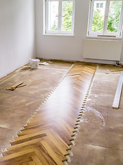 Image showing parquet laying