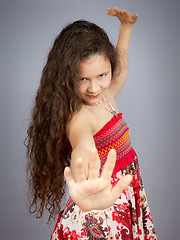 Image showing young girl dancing