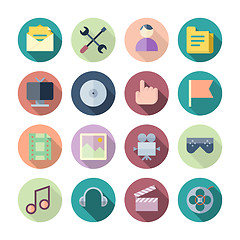Image showing Flat Design Icons For User Interface