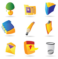 Image showing Icons for office