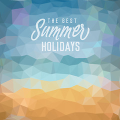 Image showing Summer holiday tropical beach background