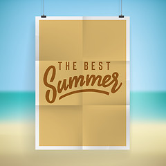 Image showing Summer holiday poster design