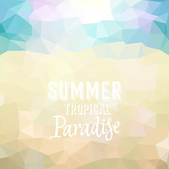 Image showing Summer holiday tropical beach background