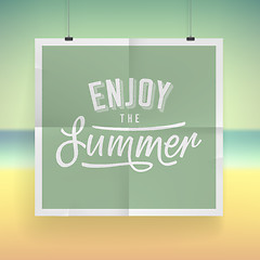 Image showing Summer holiday poster design