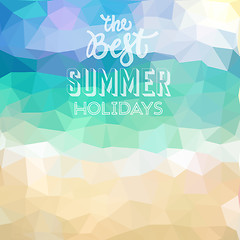 Image showing Summer holiday tropical beach background