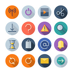 Image showing Flat Design Icons For User Interface