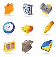 Image showing Icons for office