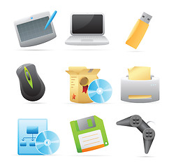 Image showing Icons for computer