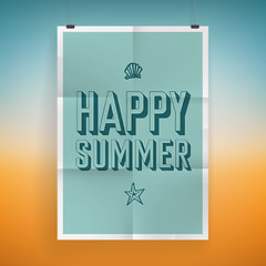 Image showing Summer holiday poster design