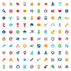 Image showing Multicolored icons and signs