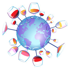 Image showing Wine World isolated