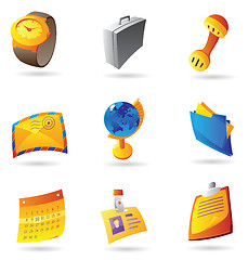 Image showing Icons for business office