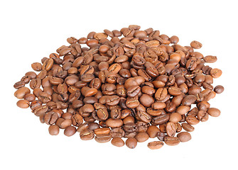 Image showing Roasted black coffee beans