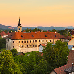 Image showing Panorama of Metlika, Slovenia, Europe.