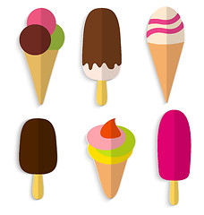 Image showing Ice cream set