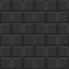 Image showing Dark grey rounded squares seamless